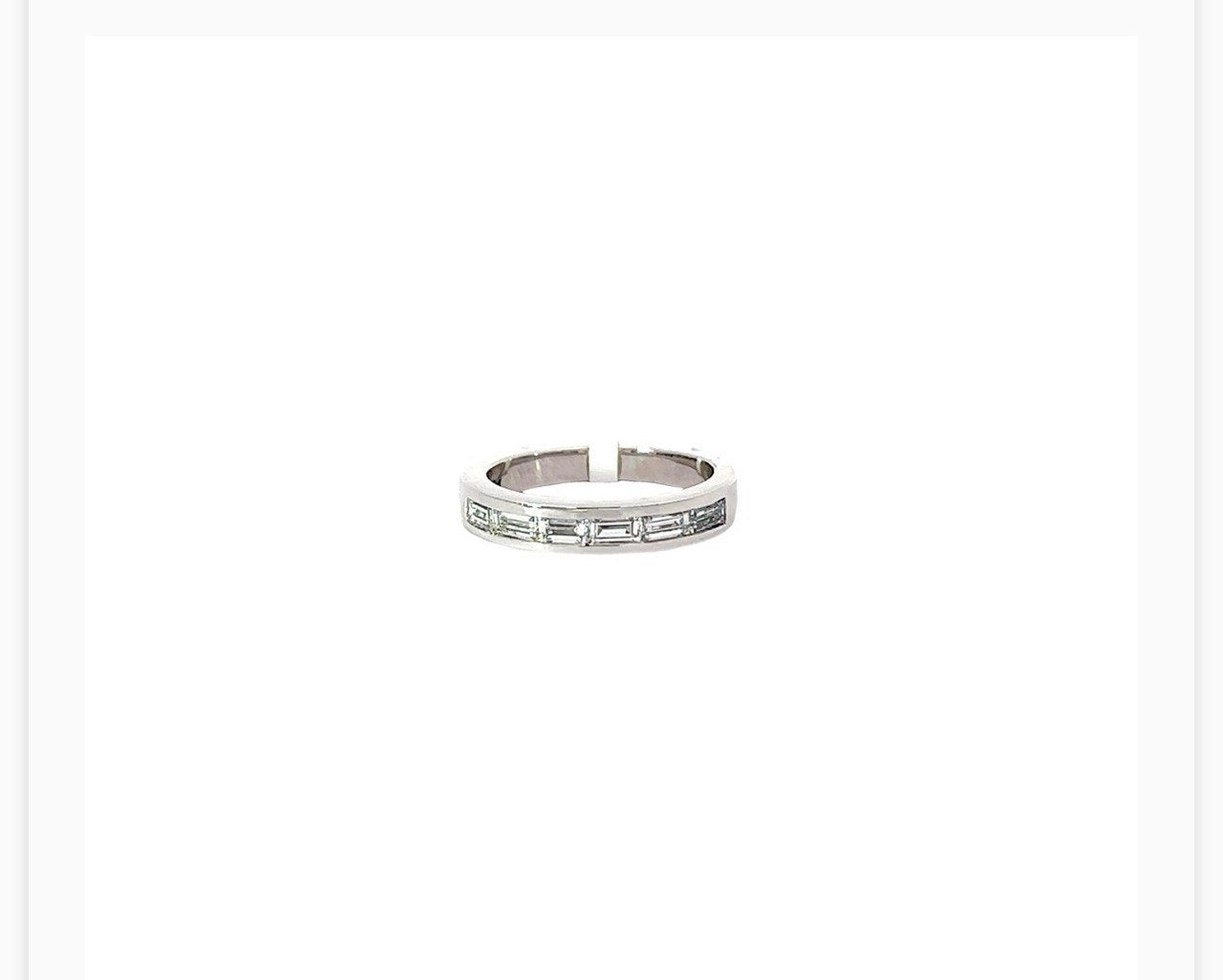 0.68 CT TW Lab Grown Diamond Pavé Band Ring in 14K White Gold