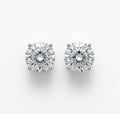 0.50 CT TW Lab Grown Diamond Stud Earrings in 14K White Gold