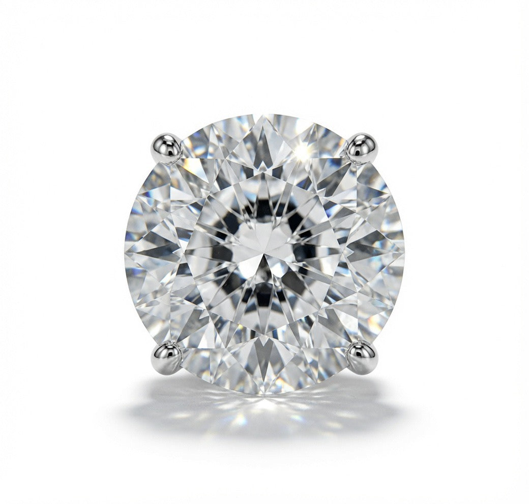 0.25 CT TW Lab Grown Diamond Stud Earrings in 14K White Gold
