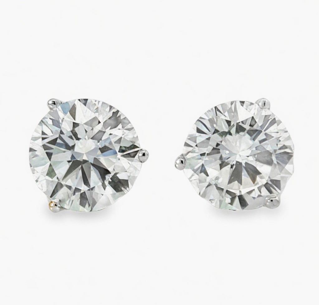 4.00 CT TW Lab Grown Diamond Stud Earrings in 14K White Gold