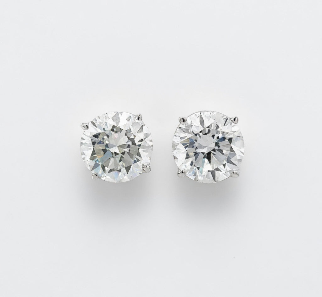 4.00 CT TW Lab Grown Diamond Stud Earrings in 14K White Gold