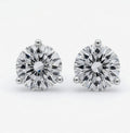 3.00 CT TW Lab Grown Diamond Stud Earrings in 14K White Gold