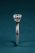 0.50 CT TW Lab Grown 3 Stone Diamond Ring in 14K White Gold